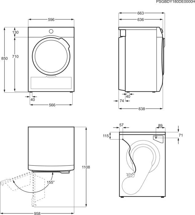 AEG TR78CX34B 7000 Droogkast 8 kg